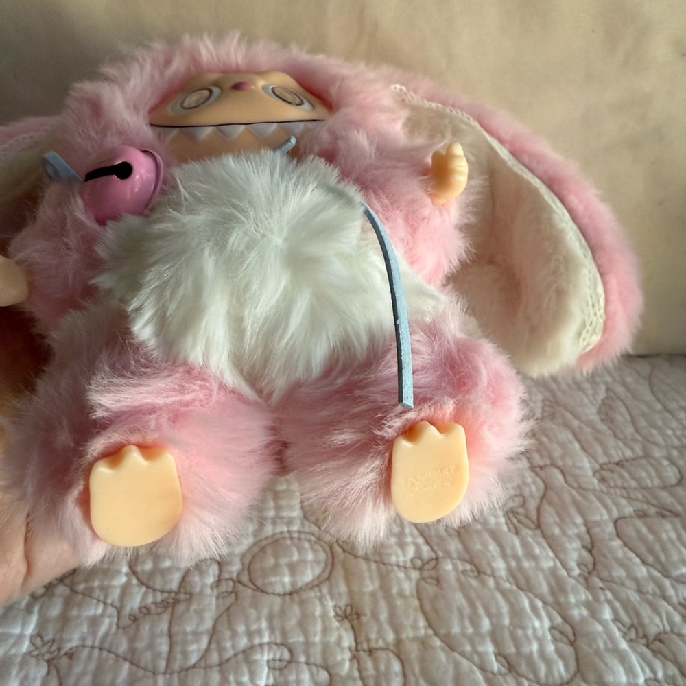 Long Ears Custom Bunny Pink & White w/ Barrett & Bell - Picture 6 of 8